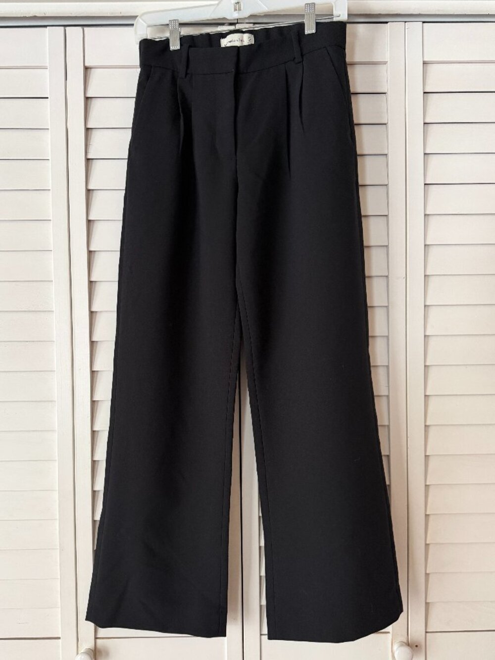 Abercrombie & Fitch Sloane Tailored Wide Leg Pant Trousers Black - Size 25(0)